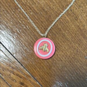 Vintage Button Bee Necklace